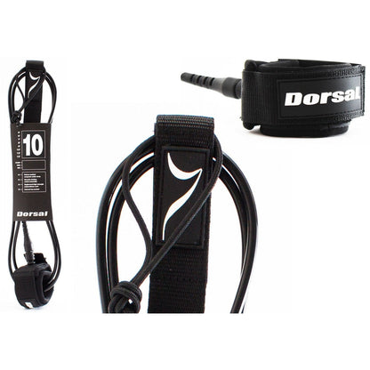 DORSAL Surfboard & SUP Leash - Black