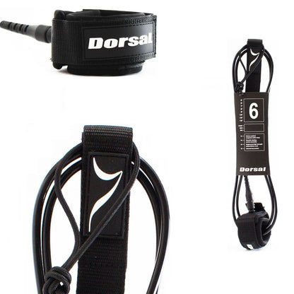 DORSAL Surfboard & SUP Leash - Black