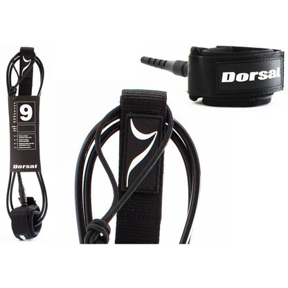 DORSAL Surfboard & SUP Leash - Black