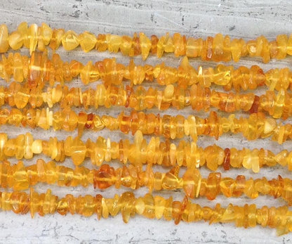 Gelber Bernstein, 3-5mm Splitter