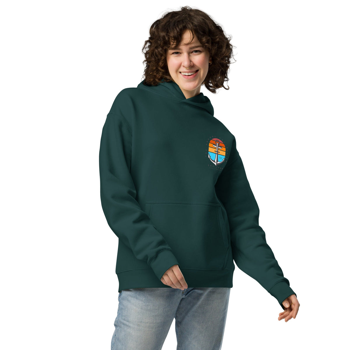 DORSAL Anker voraus Kein Verblassen Kapuzenpullover